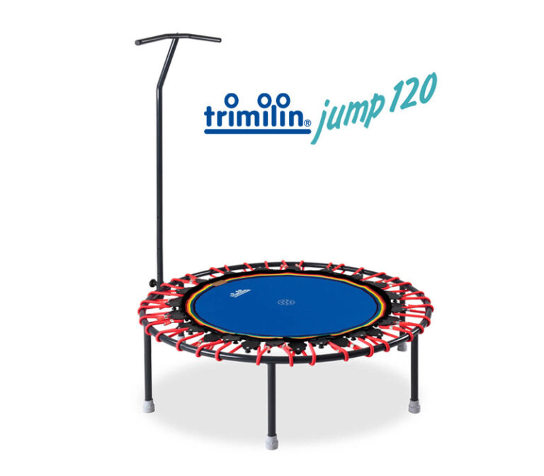 Minitrampolin trimilin-jump 120. Mit T-Haltestange.